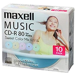 CDRA80PSM.10S | マクセル 音楽用CD-R 80分 10枚カラープリンタブル maxell PC｜golden-kagetsu-mart