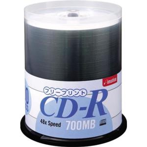 イメーション CD-R 700MB 2-48倍速 プリンタブル 100枚スピンドル CDR80ZPWRX100SP｜golden-kagetsu-mart