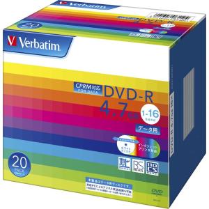 バーベイタムジャパン(Verbatim Japan) 1回記録用 DVD-R CPRM 4.7GB 20枚 ホワイトプリンタブル 片面1層｜golden-kagetsu-mart