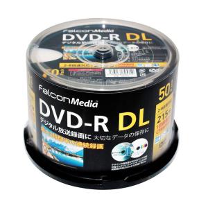 FalconMedia（ファルコンメディア） 1回録画用 DVD-R DL CPRM 215分 50枚 ホワイトプリンタブル 片面2層 2-｜golden-kagetsu-mart