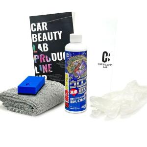 力いらずでウロコを落とす CAR BEAUTY LAB ウロコ取りセット 280ml お車のボディについたイオンデポジットに溶剤を散布して水｜golden-kagetsu-mart