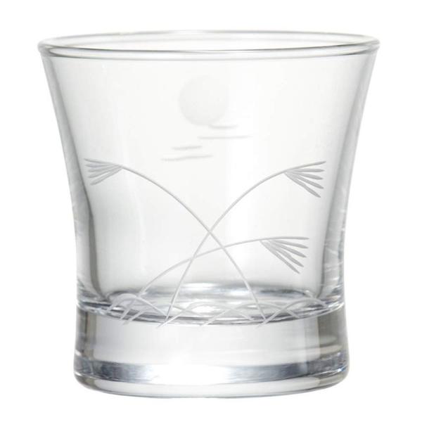 東洋佐々木ガラス 冷酒グラス 110ml 切子杯 ススキと月切子 日本製 09126-78