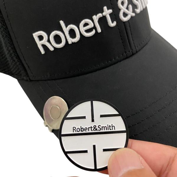 Robert&amp;Smith ゴルフ マーカー ハットクリップ マグネット付 大きいサイズ 直径38mm...