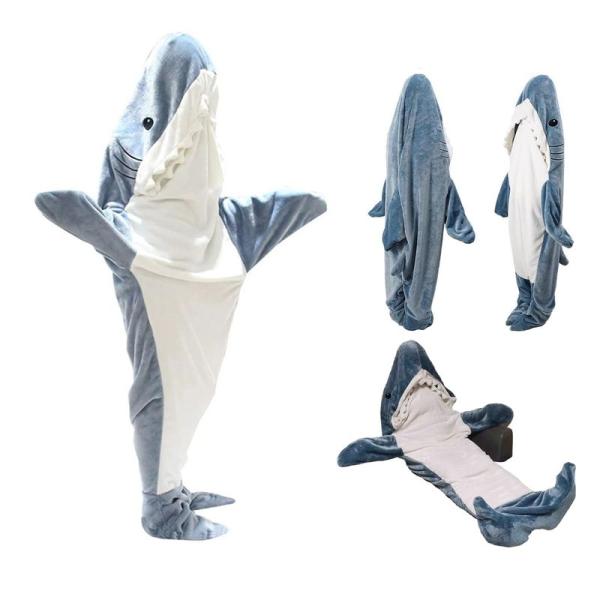 サメ 寝袋 サメ パジャマ shark blanket 着る毛布 シャークブランケット サメ グッズ...