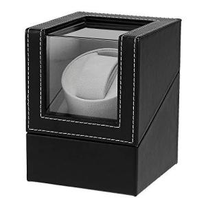 ワインディングマシーン ウォッチワインダー 自動巻き時計 日本製マブチモーター 設計 高級PU皮質 新型の腕時計自動巻き上げ機 男女の腕時