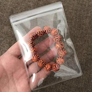 50個入 ジュエリー袋 pvcパッキング ビニール 変色防止 クリア ミニ ジッパー付き袋 密封 包装袋 抗酸化 チャック付き