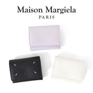 美品✨ Maison Margiela　マルジェラ　三つ折り財布　グレインレザー Maison Margiela メゾンマルジェラ グレインレザー 3つ折り 財布