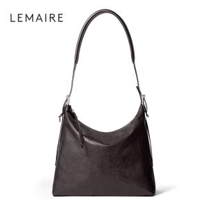 LEMAIRE ルメール SMALL BELTED HOBO BAG スモール ベルテッド ホーボー バッグ BG0223 LL0108 ショルダーバッグ レザーバッグ ブラウン メンズ レディース