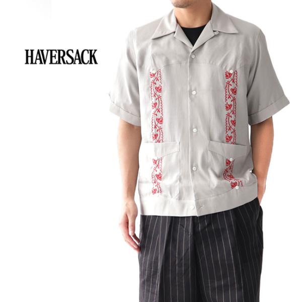 [TIME SALE] HAVERSACK ハバーサック キューバシャツ 821932 オープンカラ...