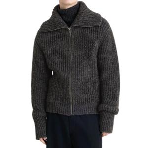 LEMAIRE ルメール ZIPPED CARDIGAN スタンドカラー ジップカーディガン OW1187 LK1029 アルパカ ニットジャケット メンズ