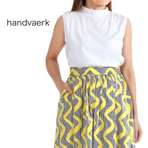 handvaerk ハンドバーク モックネック ノースリーブTシャツ 6105 カットソー レディース｜golden-state