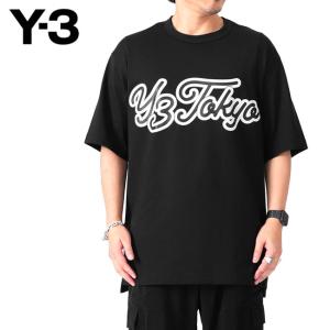 Y-3 ワイスリー オーバーサイズ 3ストライプ バックロゴ Tシャツ