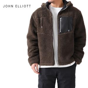 JOHN ELLIOTT ジョンエリオット ボアフリースジャケット 3020400102  ボアパーカー (メンズ)｜golden-state