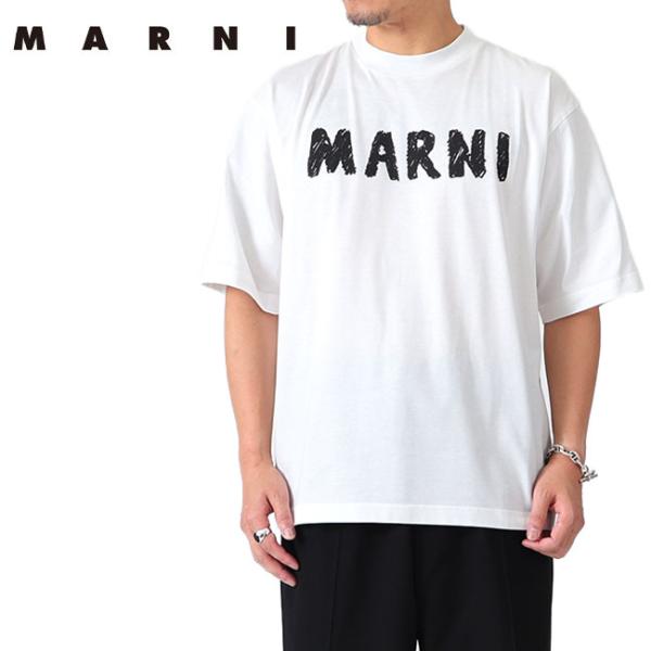MARNI マルニ ロゴTシャツ HUMU0223EP USCX24 半袖Tシャツ メンズ レディー...