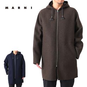 MARNI マルニ ウール ジップアップ フーデッドコート TUMU0011A0 S52137 メンズ｜golden-state