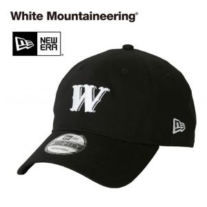 White Mountaineering × NEW ERA ホワイトマウンテニアリング ニューエラ コラボ 9THIRTY Wロゴ 6パネルキャップ WM2373809 黒 帽子 メンズ レディース｜golden-state