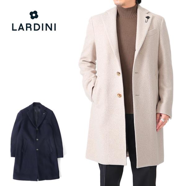 [TIME SALE] LARDINI ラルディーニ シルクカシミアウール シングル チェスターコー...