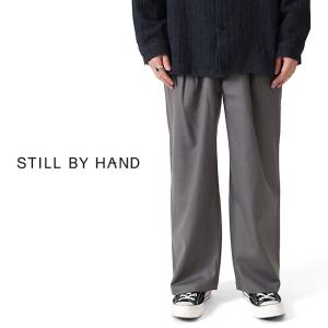 SALE] Still By Hand スティルバイハンド ダブルクロス イージーパンツ