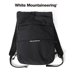White Mountaineering ホワイトマウンテニアリング ナイロンタッサー バックパック WM2371803 黒 リュック ギフト プレゼント｜golden-state
