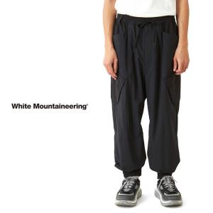 [SALE] White Mountaineering BLK ホワイトマウンテニアリング ワイド カーゴ ジョガーパンツ BK2371402 黒 メンズ