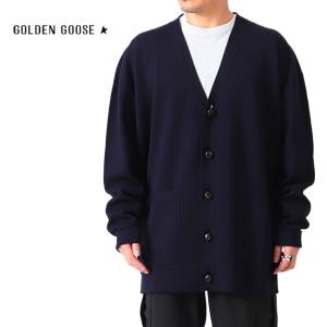 Golden Goose ゴールデングース ウール × レザー ワッペンロゴ 襟付き