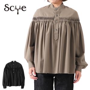 美品✨Scye サイ 高密度長袖タックシャツ ピンタック リネン Scye “リネン高密度長袖タックシャツ” - 1LDK annex