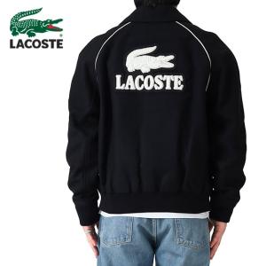 LACOSTE ラコステ バックロゴ ウール バーシティジャケット BH5841 襟付き スタジャン メンズ
