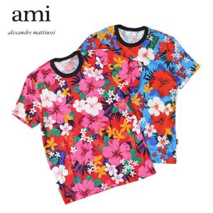 AMI PARIS アミパリス ハートロゴ刺繍 クルーネック ニットセーター