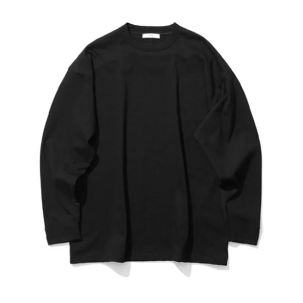 ATON エイトン スーピマコットン オーバーサイズ ロンT 0031 無地 白 黒 長袖Tシャツ ...