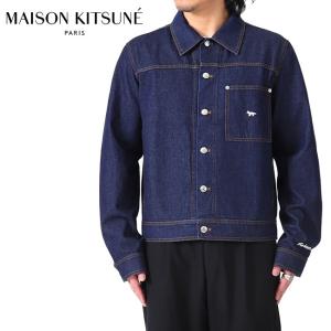 Maison Kitsune メゾンキツネ ロゴ刺繍 デニムジャケット MM02112WW0081 ...