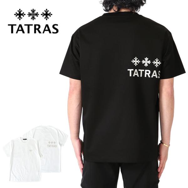 TATRAS タトラス NUNKI ヌンキ ロゴ刺繍 Tシャツ MTAT24S8193 半袖Tシャツ...