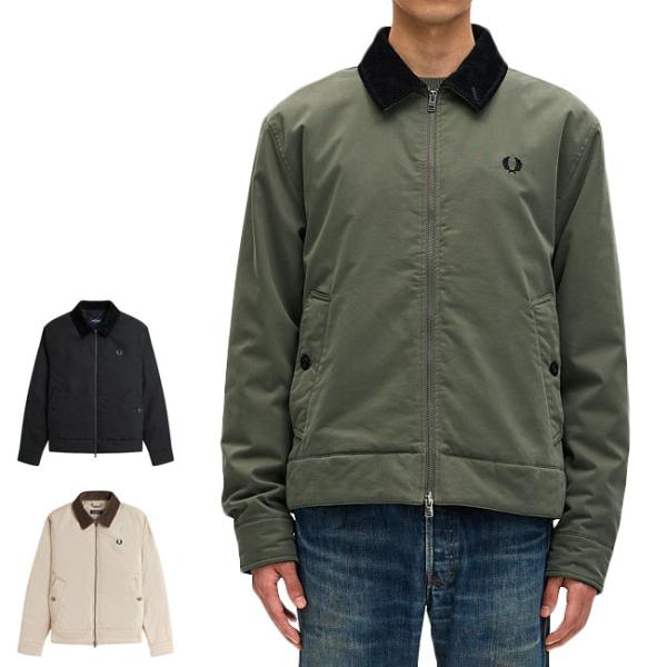 Fred Perry フレッドペリー コットン キャバンジャケット J8535 ジップジャケット 中...