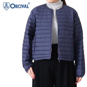 ORCIVAL オーシバル キルトダウン ノーカラージャケット OR