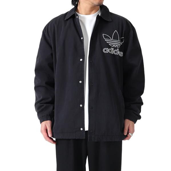 adidas アディダスオリジナルス アディカラー トレフォイルロゴ オーバーサイズ コーチジャケッ...