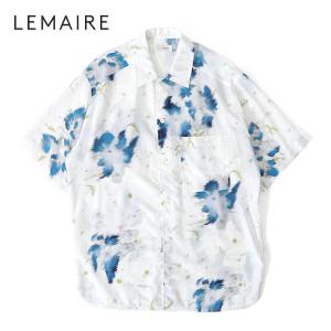 LEMAIRE ルメール オーバーサイズ ビスコース サマーシャツ SH1101 LF1271 花柄 半袖シャツ メンズ