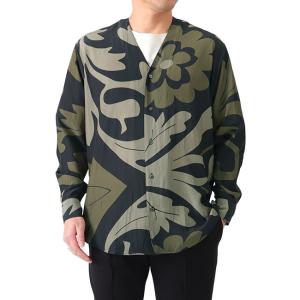 RAINMAKER レインメーカー 孔雀柄 ショールカラーシャツ RM231-040