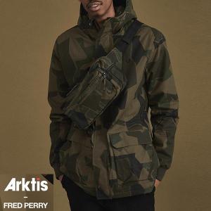 [TIME SALE 50%OFF 1/28(月) 9:59まで] Fred Perry × ARKTIS フレッドペリー アークティス コラボ 迷彩ジャケット SJ4049 カモフラ フード メンズ