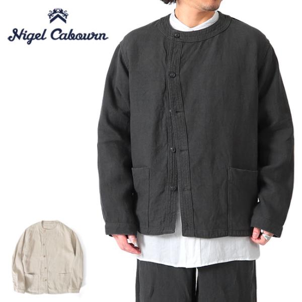 Nigel Cabourn ナイジェルケーボン リネン ピンオックス フレンチワークジャケット 80...