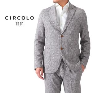 CIRCOLO 1901 チルコロ1901 ピケ ストレッチジャージー ダブルブレスト