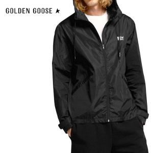 ゴールデングース　スタジャン　ウール　ブルゾン Golden Goose ゴールデングース ウール × レザー ワッペンロゴ 襟付き