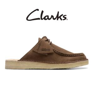 Clarks クラークス デザートノマド ミュール 26175863 茶色 レースアップ ワラビー サンダル メンズ｜golden-state