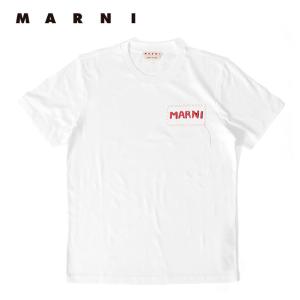 MARNI マルニ パッチワーク ロゴTシャツ HUMU0198X0 UTC017 白 半袖Tシャツ メンズ レディース｜golden-state