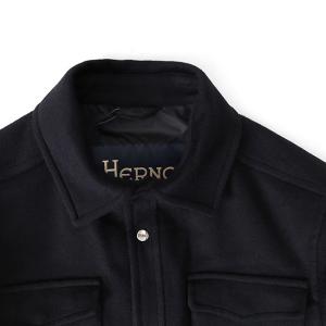 HERNO ヘルノ カシミア ウール シャツジ...の詳細画像4