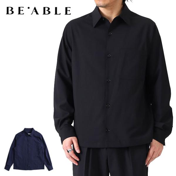 [SALE] BE ABLE ビーエイブル LEROY MT トロピカルウールシャツ 長袖シャツ メ...