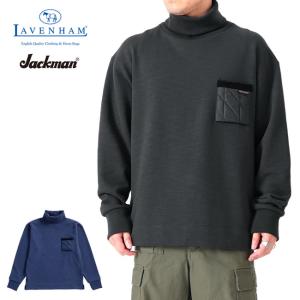 LAVENHAM × Jackman ラベンハム ジャックマン キルトポケット ハイネック プルオーバースウェット LV7366 タートルネック メンズ｜golden-state