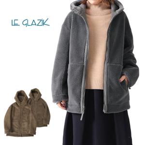 LE GLAZIK ルグラジック 高密度ギャバジン ノーカラー ダウンコート JL