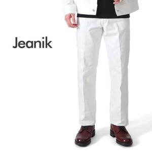TIME SALE] Jeanik ジーニック ホワイト ワイド デニムスラックス
