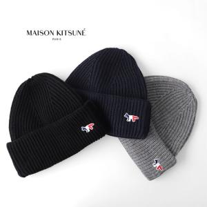 Maison Kitsune メゾン キツネ フォックスパッチ ニットキャップ