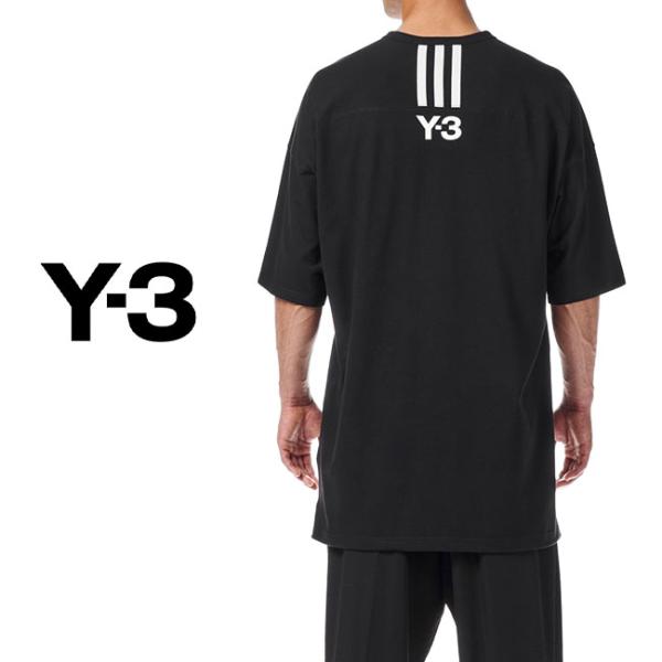 [SALE] Y-3 ワイスリー オーバーサイズ 3ストライプ バックロゴ Tシャツ HG6089 ...