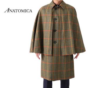 ANATOMICA アナトミカ チェック マクファーランコート 530-552-06 インバネスコート メンズ｜golden-state